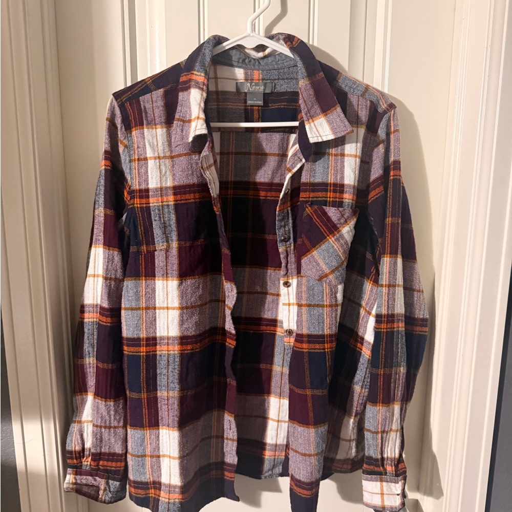 Natural Reflections Multicolor Plaid Shirt